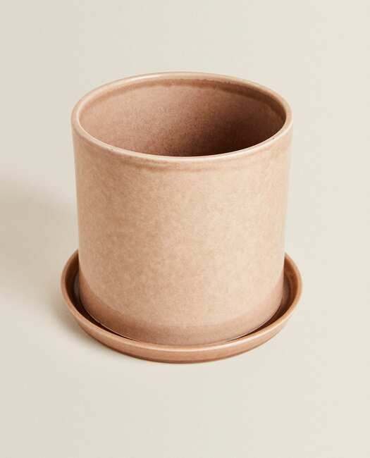 Pot de fleur avec soucoupe Zara Home