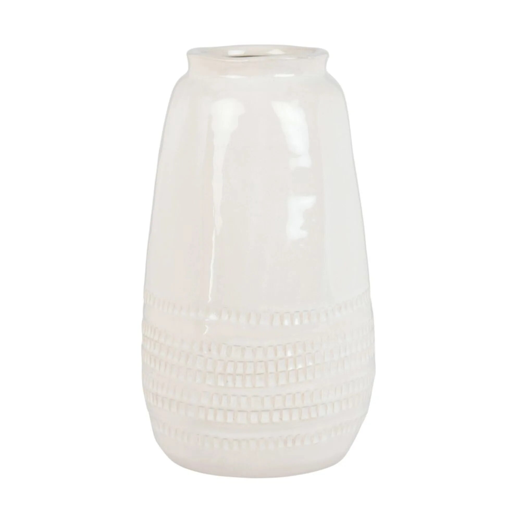 vase en grès blanc déco Maisons du Monde