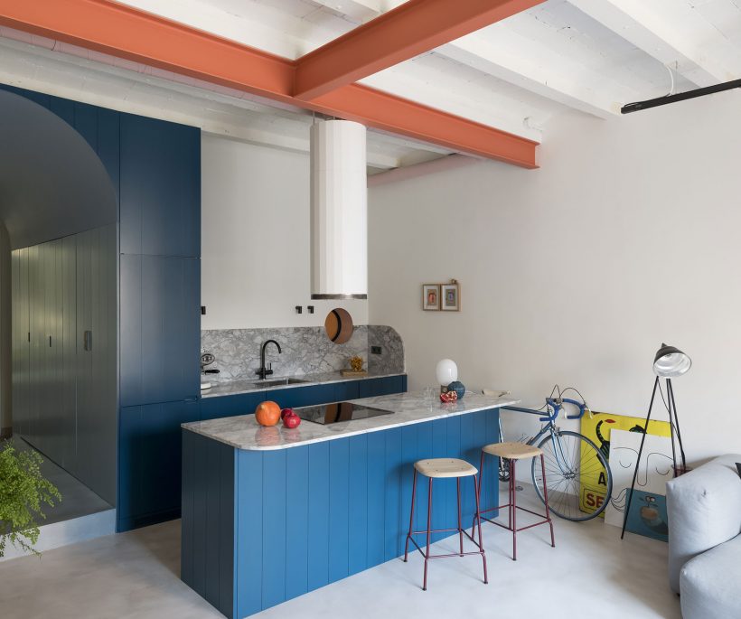 Rénovation: un appartement coloré à Barcelone