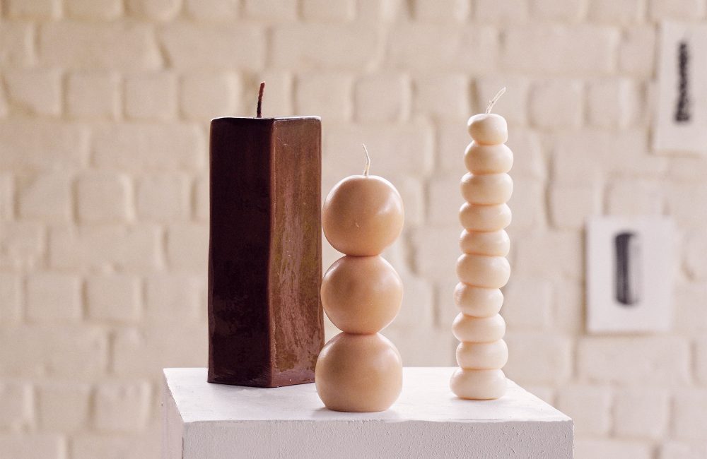 Les bougies sculpturales de la créatrice Anne Vincent