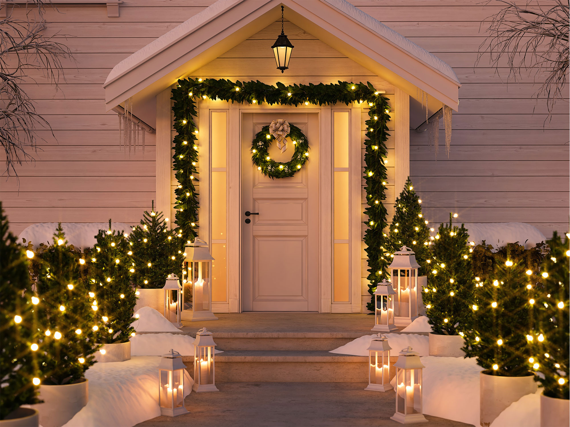 5 astuces déco pour sublimer son extérieur en hiver - Déco Idées