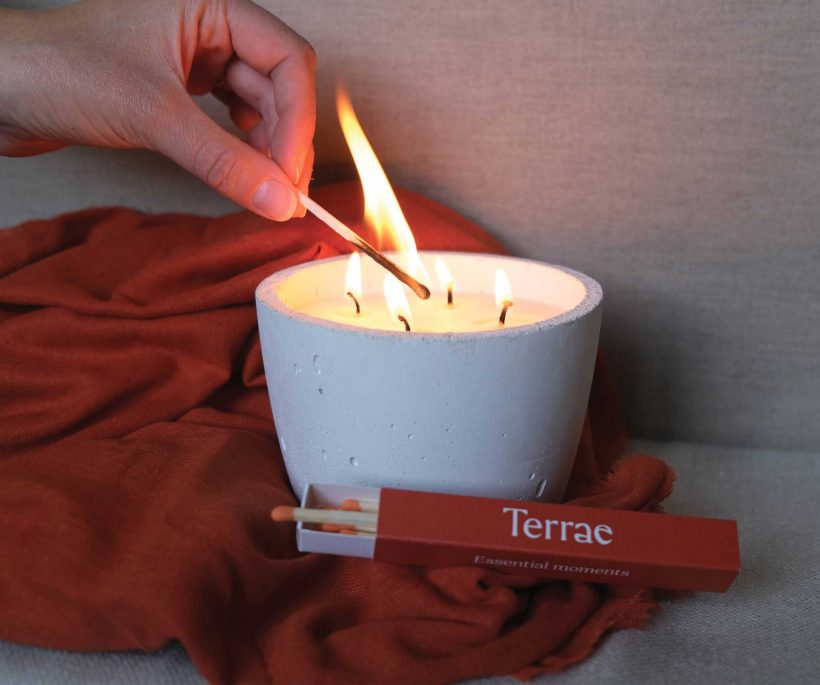 Terrae, les bougies artisanales made in belgium à (s’)offrir pour Noël