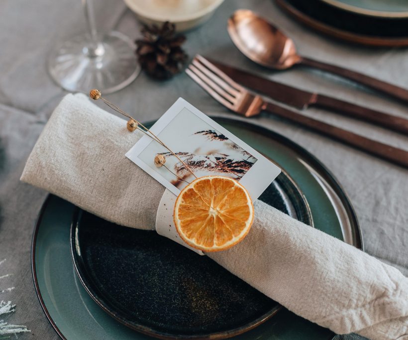 DIY: des ronds de serviettes personnalisés pour Noël