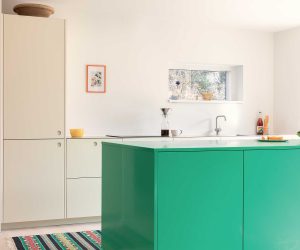 Avant / Après : une cuisine verte au design danois