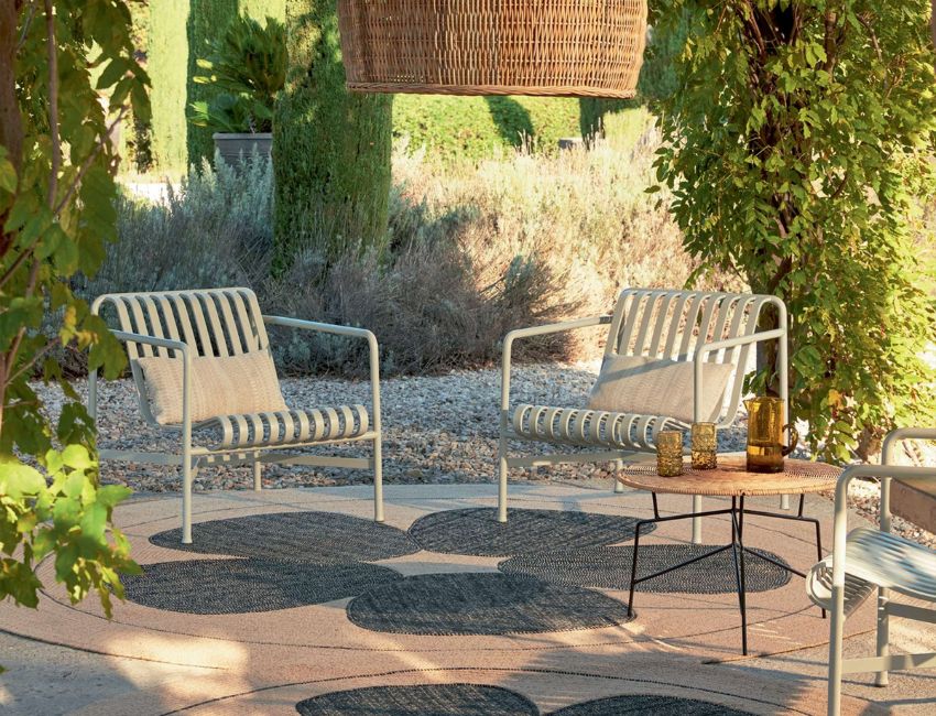 Le tapis outdoor 'Amapola'de ©Elitis.