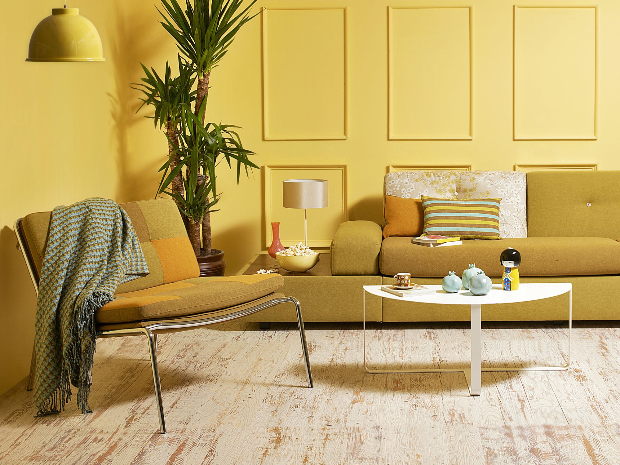 Jaune pâle: comment l’adopter en déco?